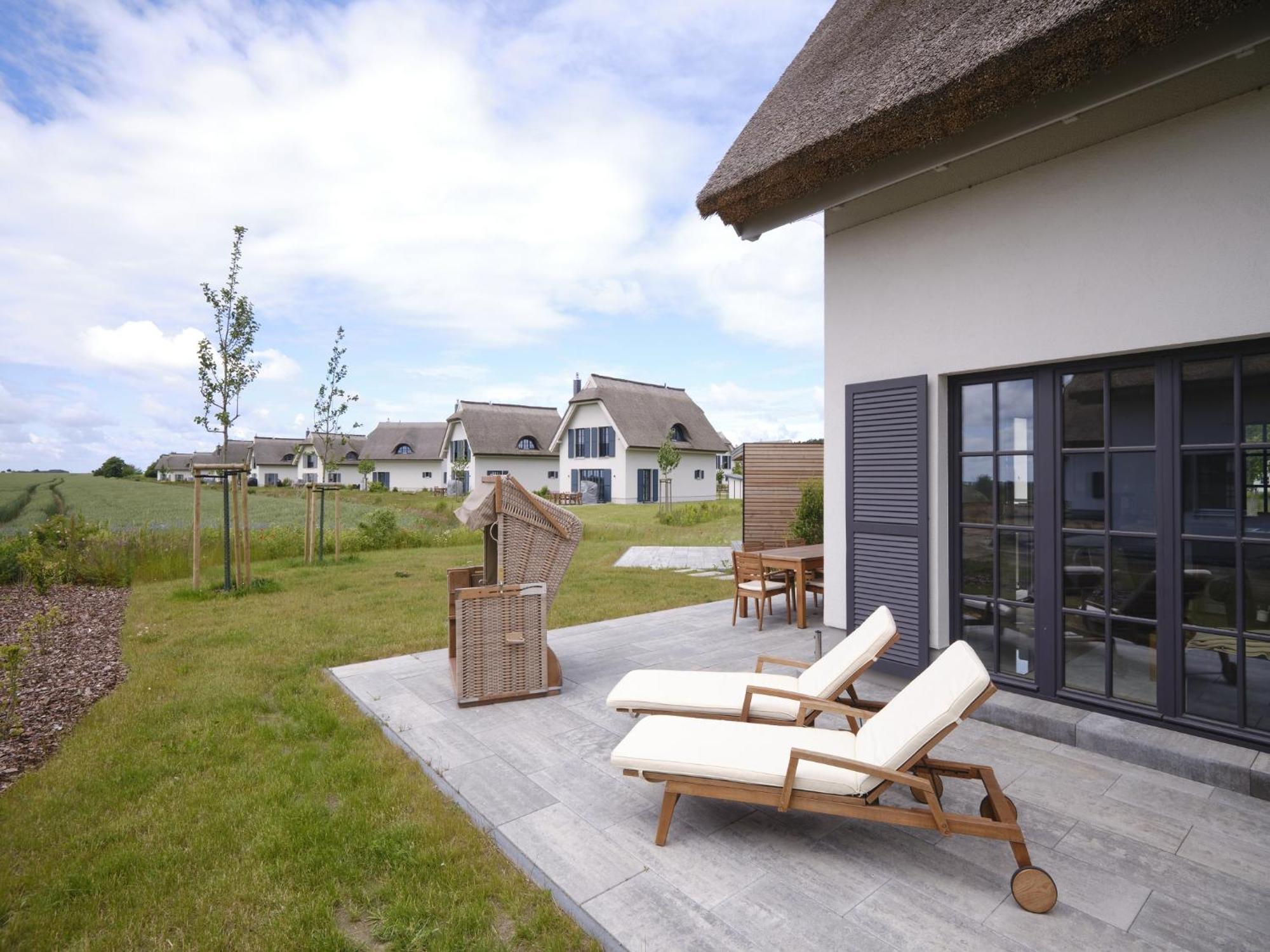 Reetland Am Meer - Luxusplus Reetdachvilla Mit 4 Schlafzimmern, Aussensauna, Loungebereich Und Kamin G07 Дранске Екстер'єр фото